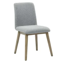 Upholstered Chairs (Set of 2) - Grey Grey / Naturel Hot