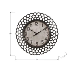 Monarch Wall Clock Brown Best