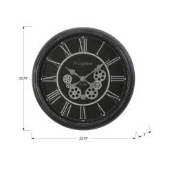 Monarch Wall Clock Black Outlet