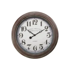 Monarch Wall Clock Brown