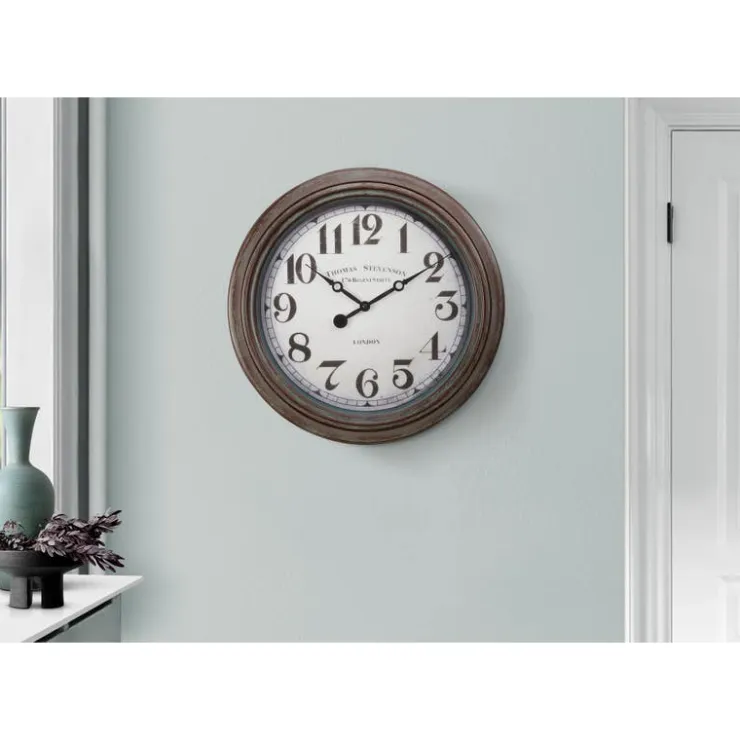 Monarch Wall Clock Brown