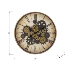 Monarch Wall Clock Brown Discount