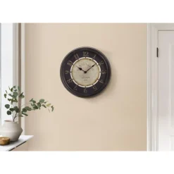 Monarch Wall Clock Brown