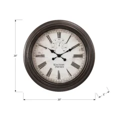 Monarch Wall Clock Brown