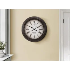 Monarch Wall Clock Brown