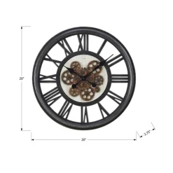 Monarch Wall Clock Black Clearance