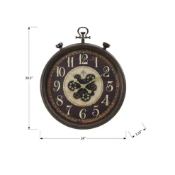 Monarch Wall Clock Brown