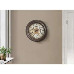 Monarch Wall Clock Brown