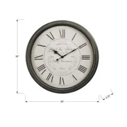 Monarch Wall Clock Brown Outlet