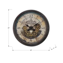 Monarch Wall Clock Brown