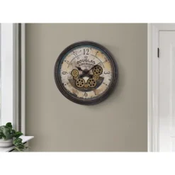 Monarch Wall Clock Brown