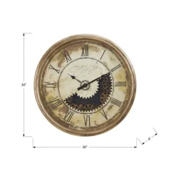 Monarch Wall Clock Brown Outlet