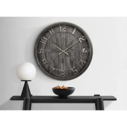 Monarch Wall Clock Brown Clearance