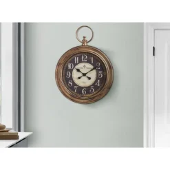 Monarch Wall Clock Brown Outlet