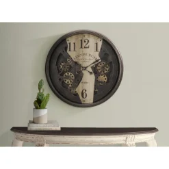 Monarch Wall Clock Brown