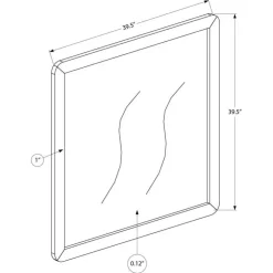 Monarch Wall Mirror - Oak Sale