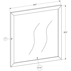 Monarch Wall Mirror - Grey Clearance