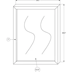 Monarch Wall mirror - Oak Discount