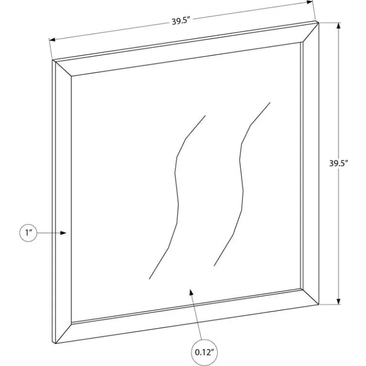 Monarch Wall Mirror - Oak Hot