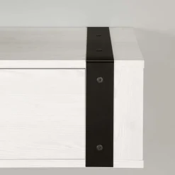 Meubles South Shore Wall Mounted Media Console - South Shore White Pine Hot