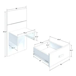 SUA-V Wall Units with 2 Integrated Nightstands for Queen Beds - Natural Sale