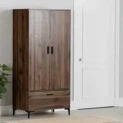 Meubles South Shore Wardrobe with Doors and Drawer - South Shore Brown Best