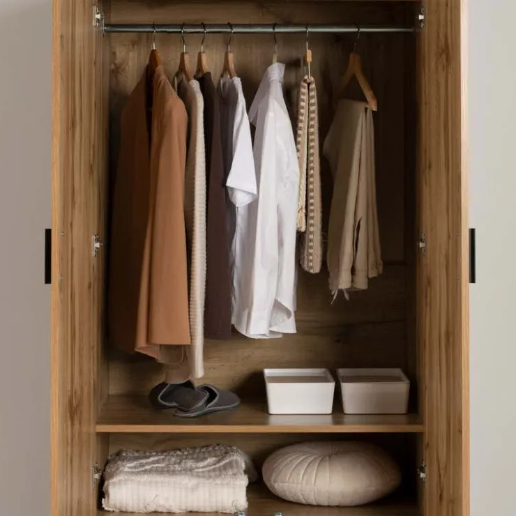 Meubles South Shore Wardrobe With Doors And Drawer - South Shore Nordik Oak Outlet