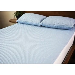 Waterproof Fresh Mattress Protector for 16-in Mattresses - Queen-Size 60" Blue Clearance
