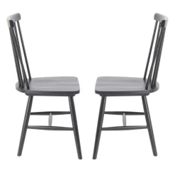 Wooden Chairs (Set of 2) - Black Hot