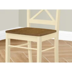 Monarch Wooden Chairs (Set of 2) - - Cream