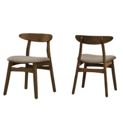 Monarch Wooden Chairs (Set of 2) - - Walnut Clearance
