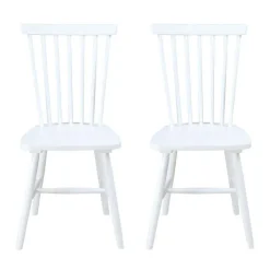 Wooden Chairs (Set of 2) - White Online