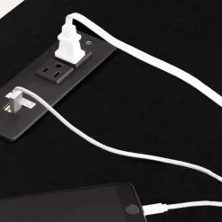 Meubles South Shore Work desk with charging outlet - South Shore Pure Black New