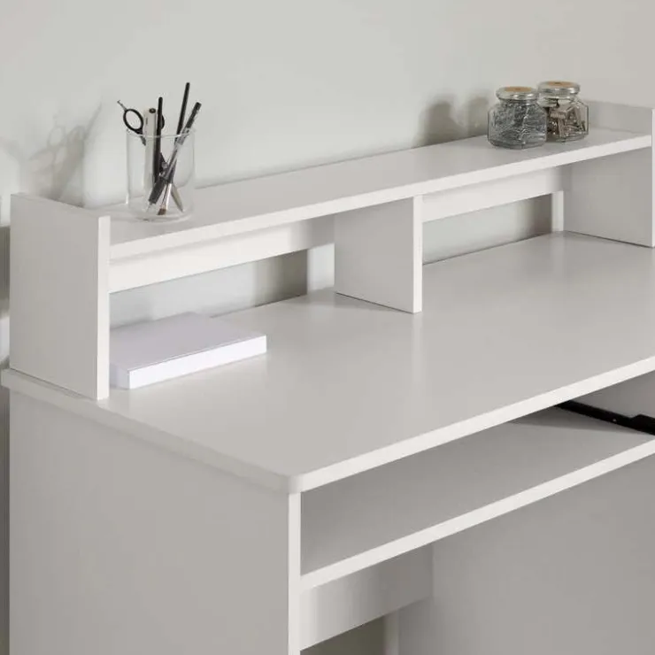 Meubles South Shore Work Desk with Charging Outlet - South Shore Pure White Sale