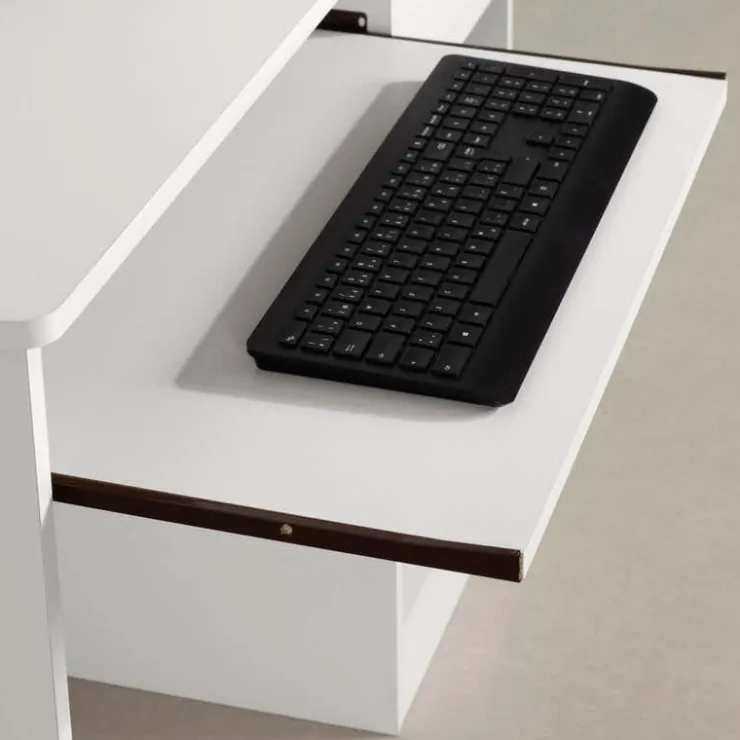 Meubles South Shore Work Desk with Charging Outlet - South Shore Pure White Sale